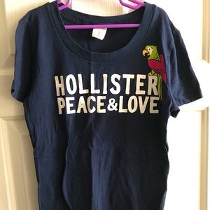 Navy Blue Hollister T Shirt